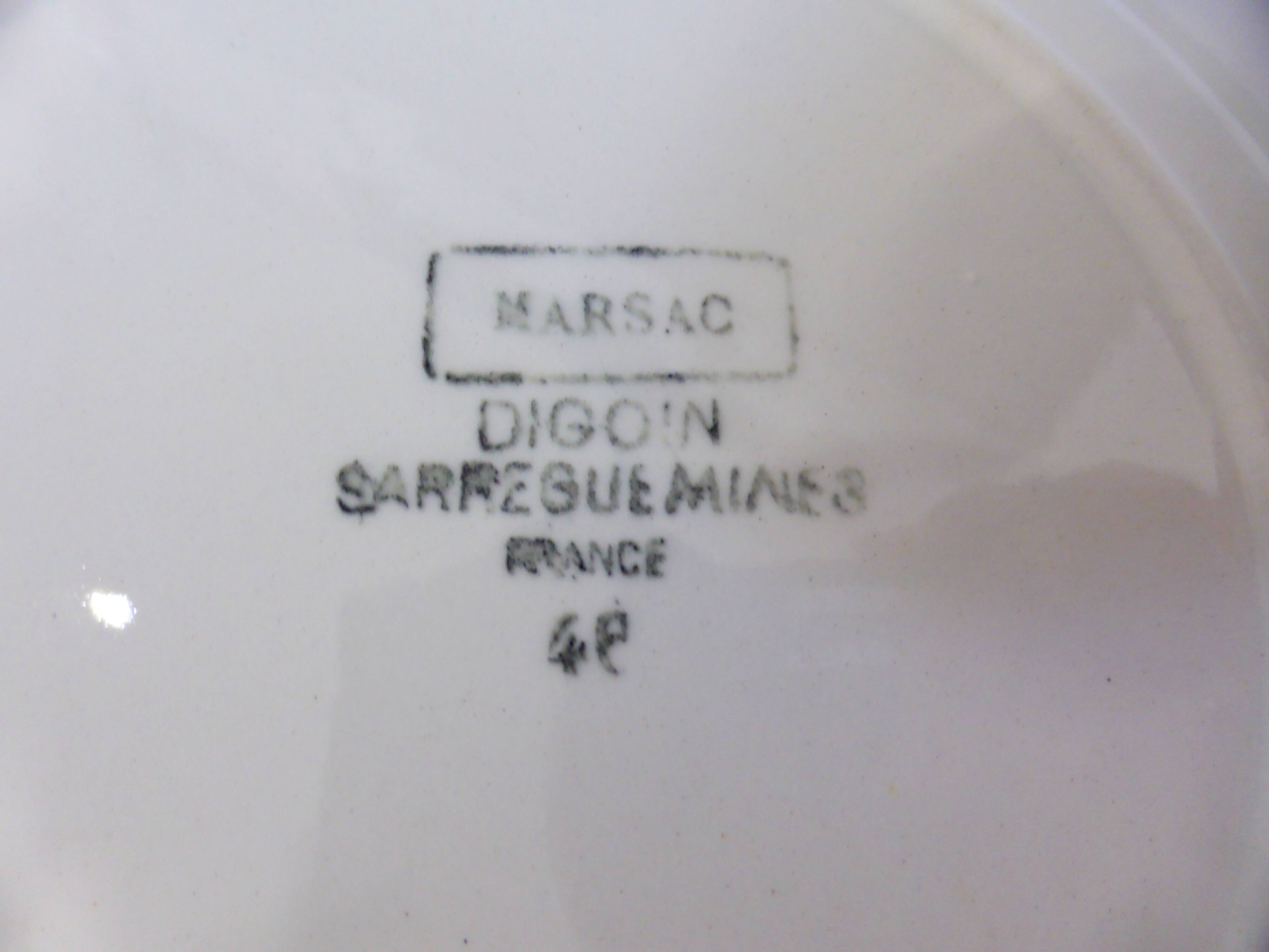 5 deep plates from Digoin Sarreguemines model Marsac 220641