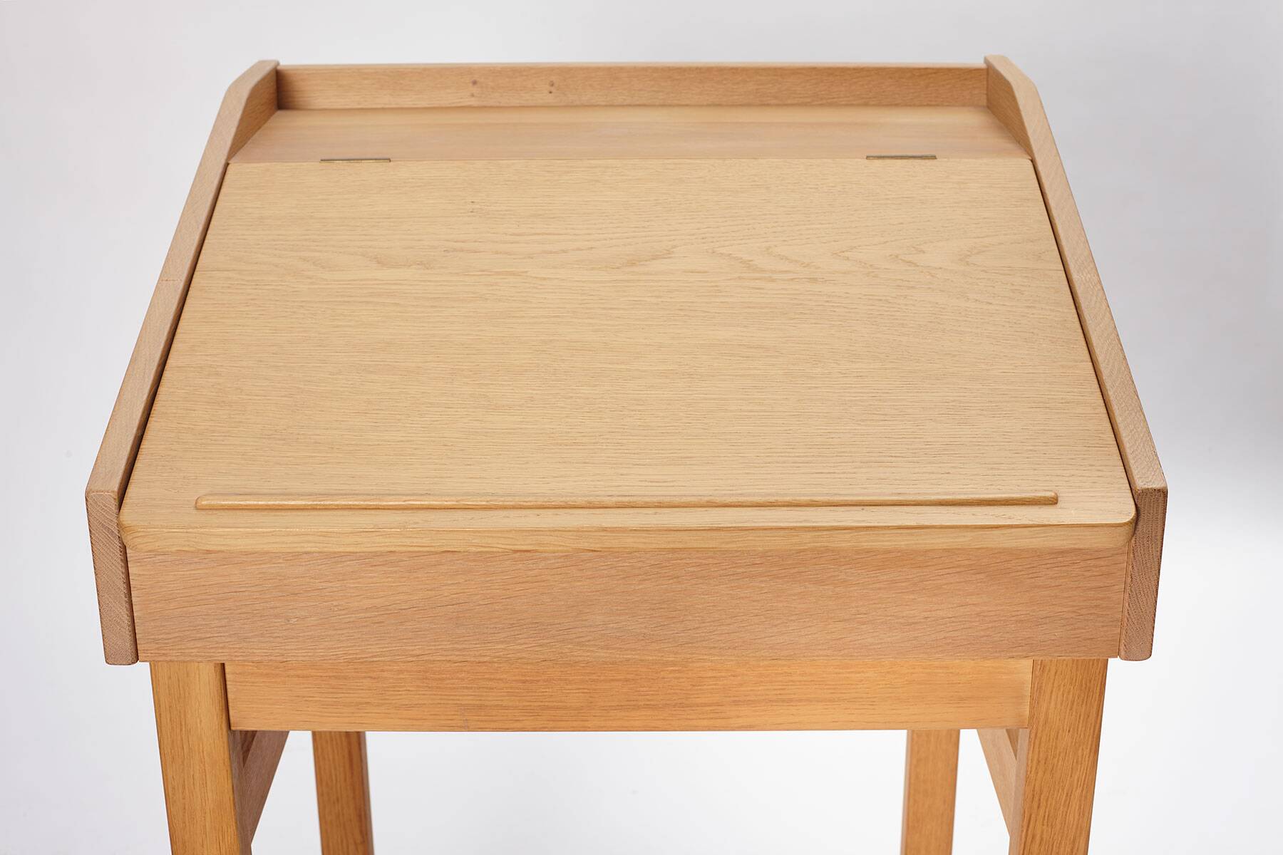 Bureau secrétaire en chêne, Danemark années 1960.