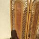 Salon rotin vintage et paravent