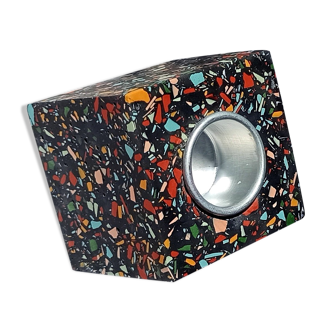 Bougeoir Cube Terrazzo - Galaxy