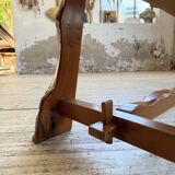 Aranjou farmhouse table in blond elm, 1950s