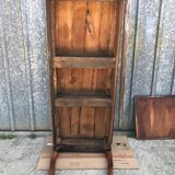 Antique solid cherry farmhouse table with 3 drawers and 2 pulls