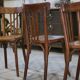 Set of 4 Baumann bistro chairs from the 1930s.