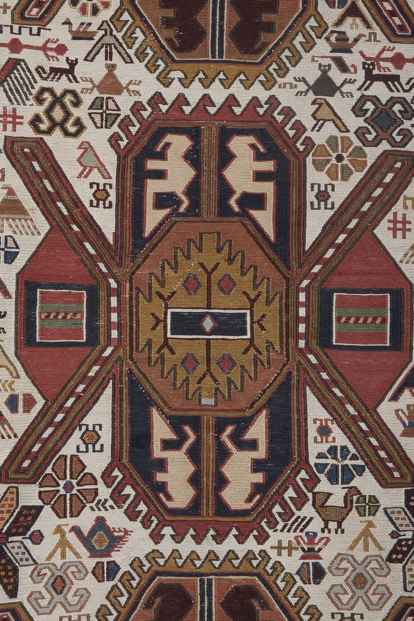 Vintage handmade Turkish rug 107x192 cm