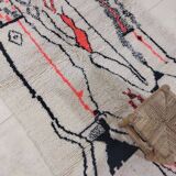 Handmade moroccan berber rug 232 x 145 cm