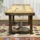 Console - raw oak carpenter's table from the 1930s