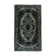 Hand-knotted vintage turkish 1980s 157 cm x 269 cm black rug