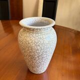 Emerald-colored enameled vase