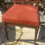 Paire de chaises de style Louis XVI époque  XIX siecle