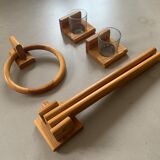Pine bathroom accessories