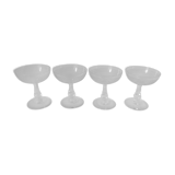 Set of 4 old champagne glasses