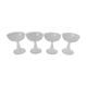 Set of 4 old champagne glasses