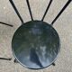Pair of vintage bistro chairs in black metal — Terrace & Balcony