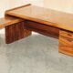 Left corner desk, Brazilian wood, mid-century Danish.