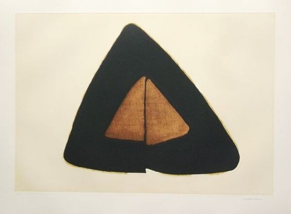 Marca-relli conrad, composition 8, 1977. eau-forte et aquatinte originale signée