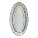 Antique oval shaped white and gold dish made in France Sarreguemines