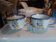 Tasses en duo anciennes Quimper signé CB