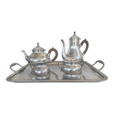 Service à Café / Thé en Étain – Les Étains du Manoir - 5 pieces