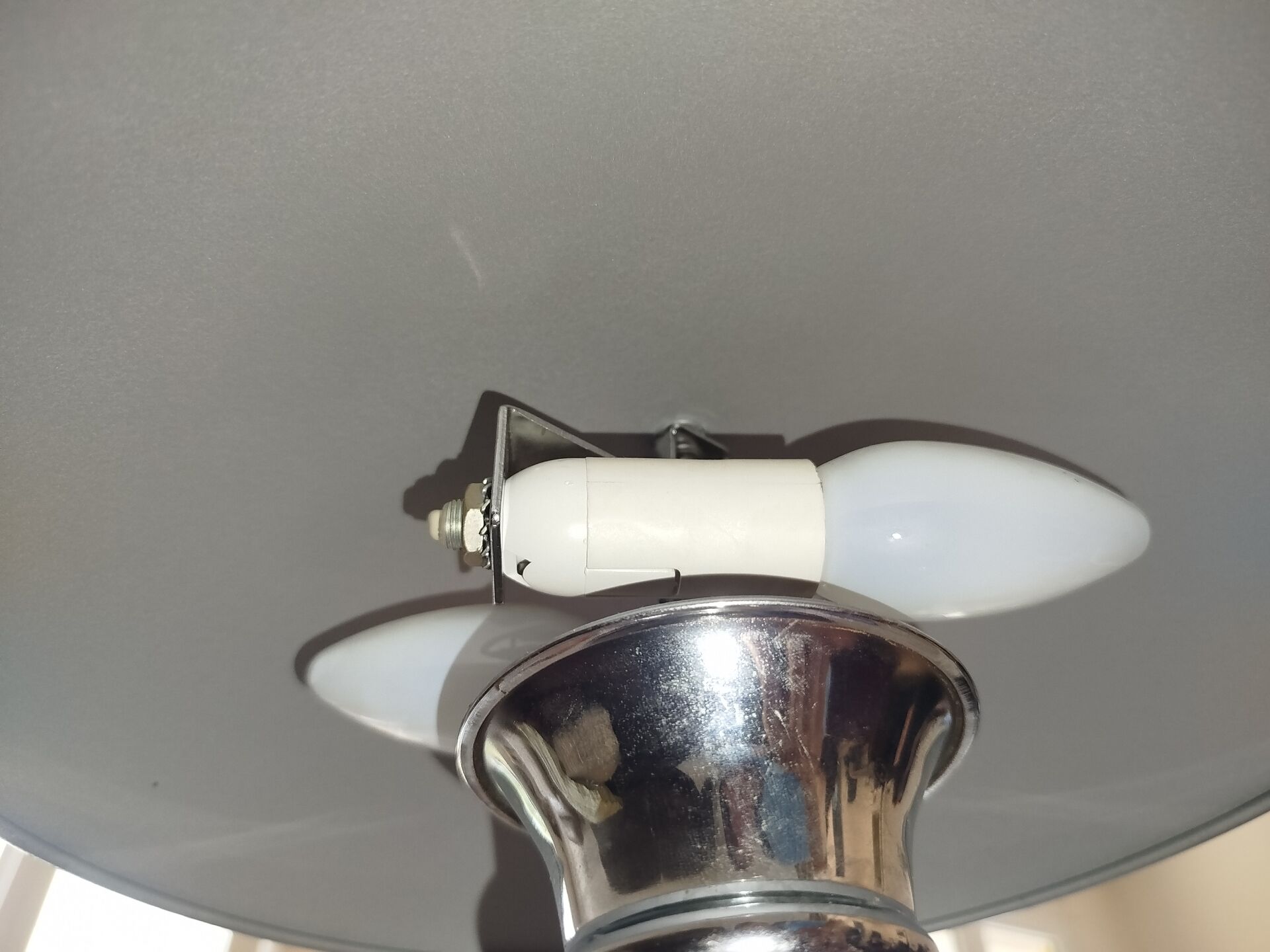 Desk lamp paquebot champignon titan lighting co 1980 chrome