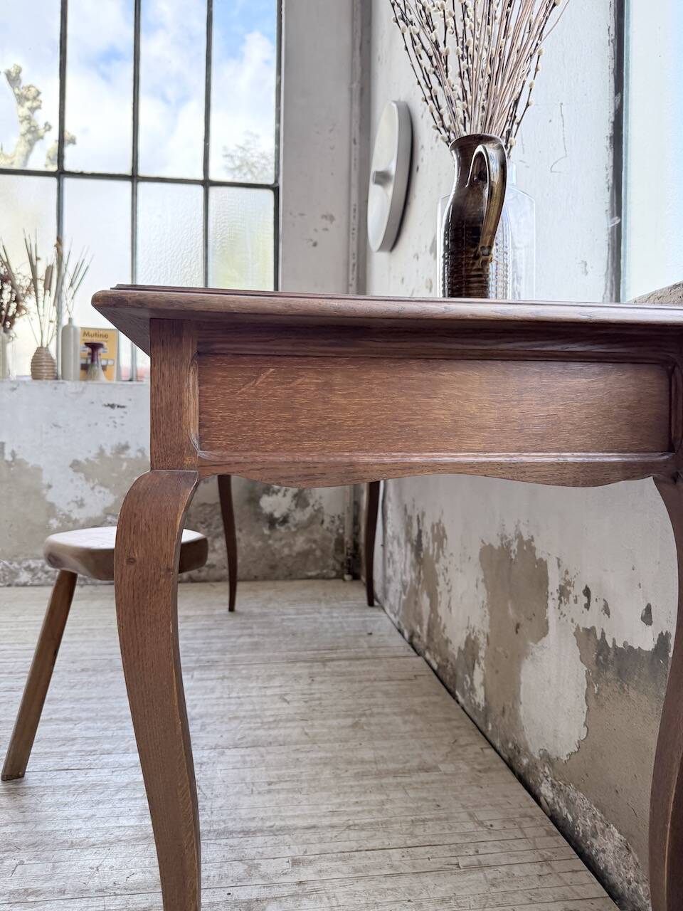 Console bureau en chêne 1960