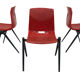 Chaise galvanitas vintage avec pieds compas