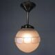 Art Deco pendant light with 12-sided glass ball, 1930s
