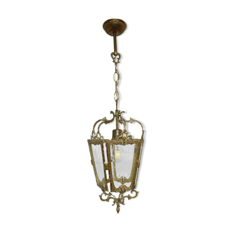 Antique Louis XV style brass lantern chandelier - Vintage