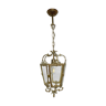 Lustre lanterne ancienne en laiton style Louis XV- Vintage