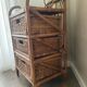 Meuble rotin vintage