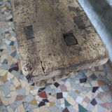 Ancient workbench in raw wood