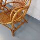 Pair of vintage rattan armchairs from the 60s