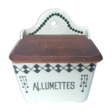 Ancient earthenware matchbox