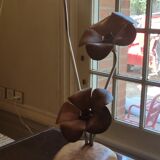 Lampe floral design en bois