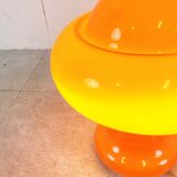 Vintage opaline mushroom table lamp, 1970s