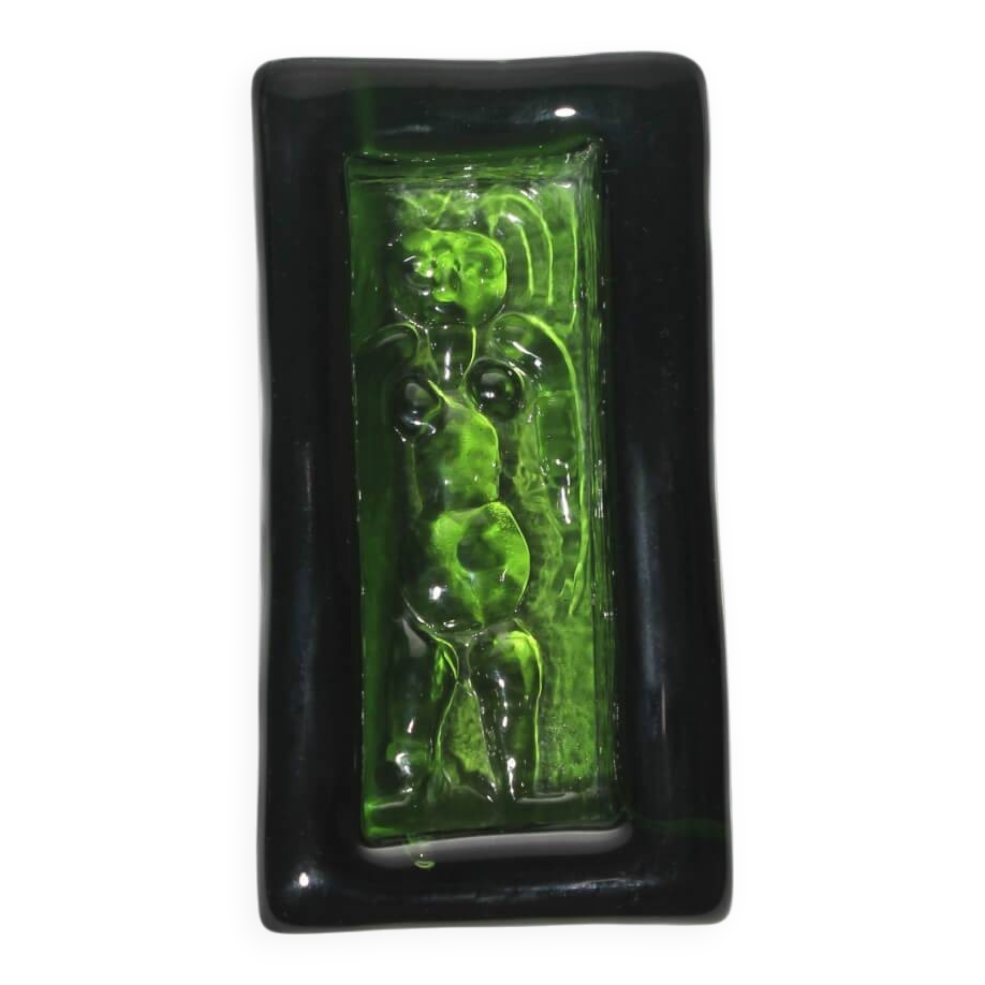 Erik Höglund Nude Female Relief Art Glass Bowl