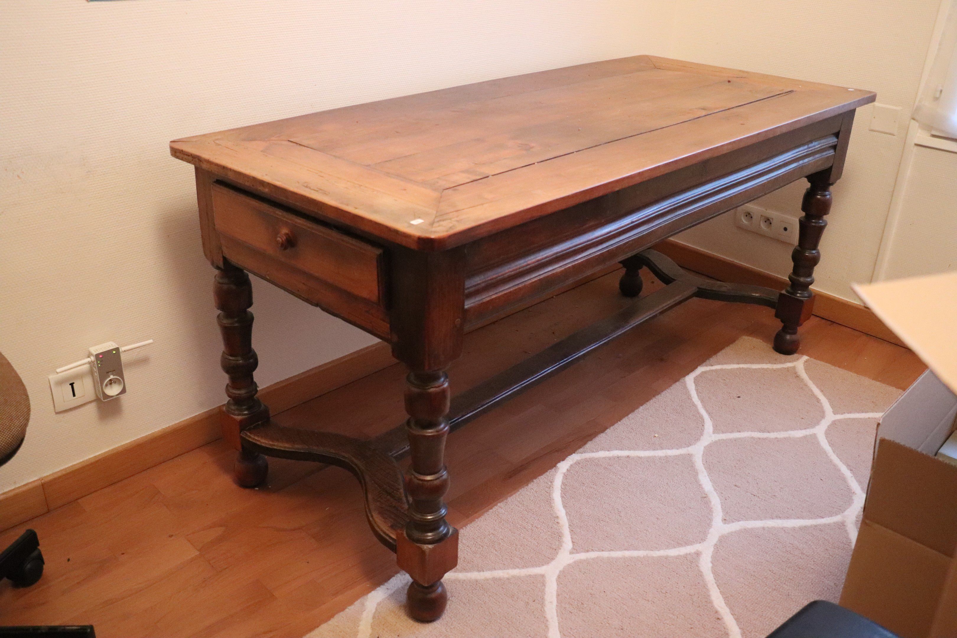Cherry farmhouse table