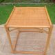 Vintage rattan and wicker coffee table
