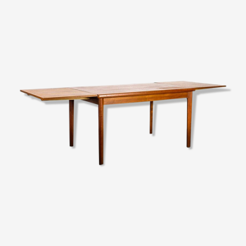 Danish teak meal table 60's with extension cords