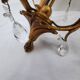 Lustre bronze pampilles style Louis XIV