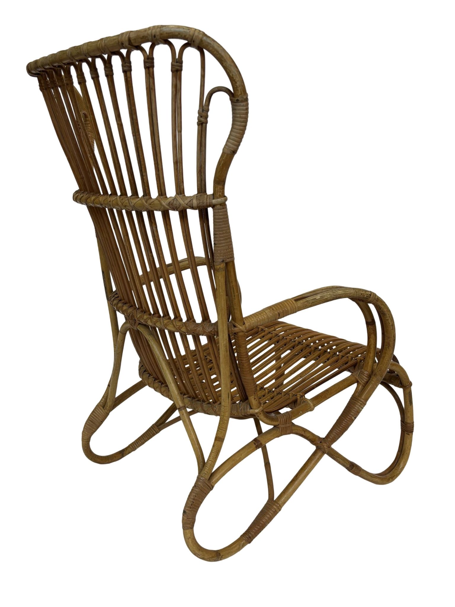 Set of two Belse 8 model Rattan chairs by Dirk van Sliedregt Rohe Noordwolde 1960