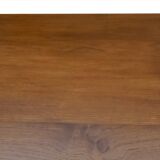 Vintage farm table 1980 solid oak wood