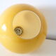 Orange round opaline hanging lamp vintage