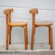 Set of 2 Alvar aalto bentwood chairs model 68, Artek Finland