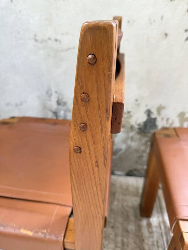 Paire de chaises Pierre Chapo S11