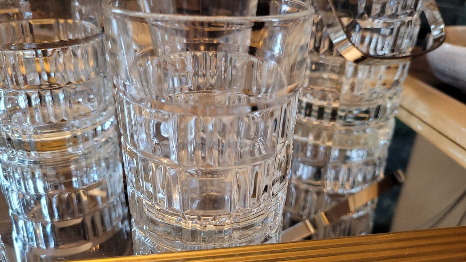 80's whisky glasses