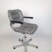 Vintage chrome swivel armchair