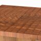 Exotic wood coffee table with an end grain wood top.