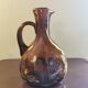 Vintage amber glass pitcher