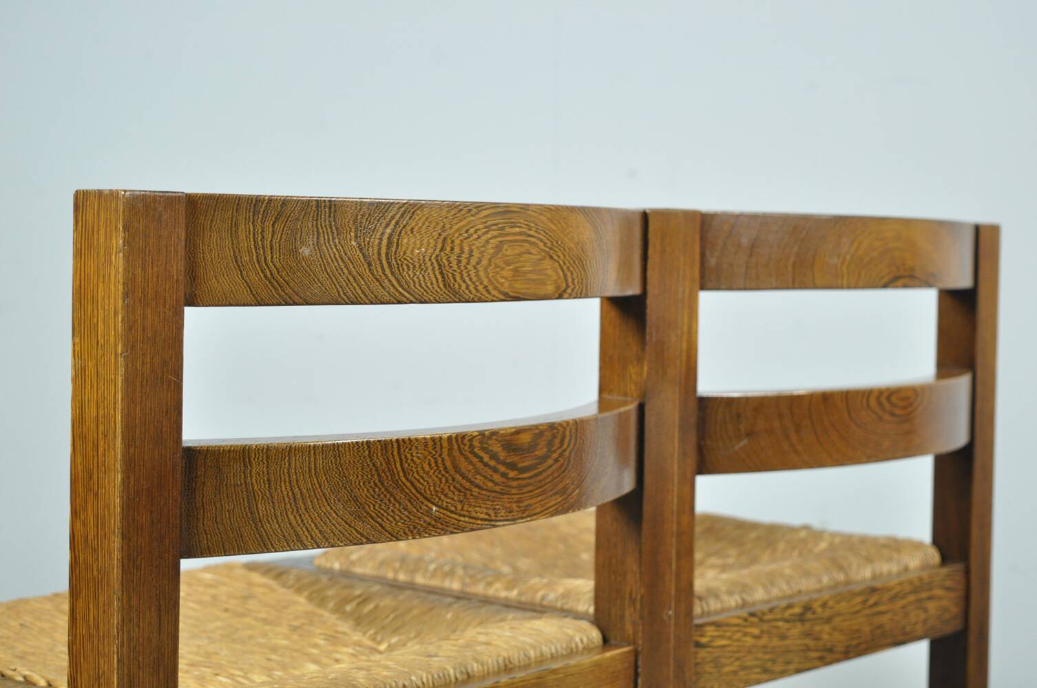 Modern vintage wenge dining chairs by OV Rotterdam, 1970s
