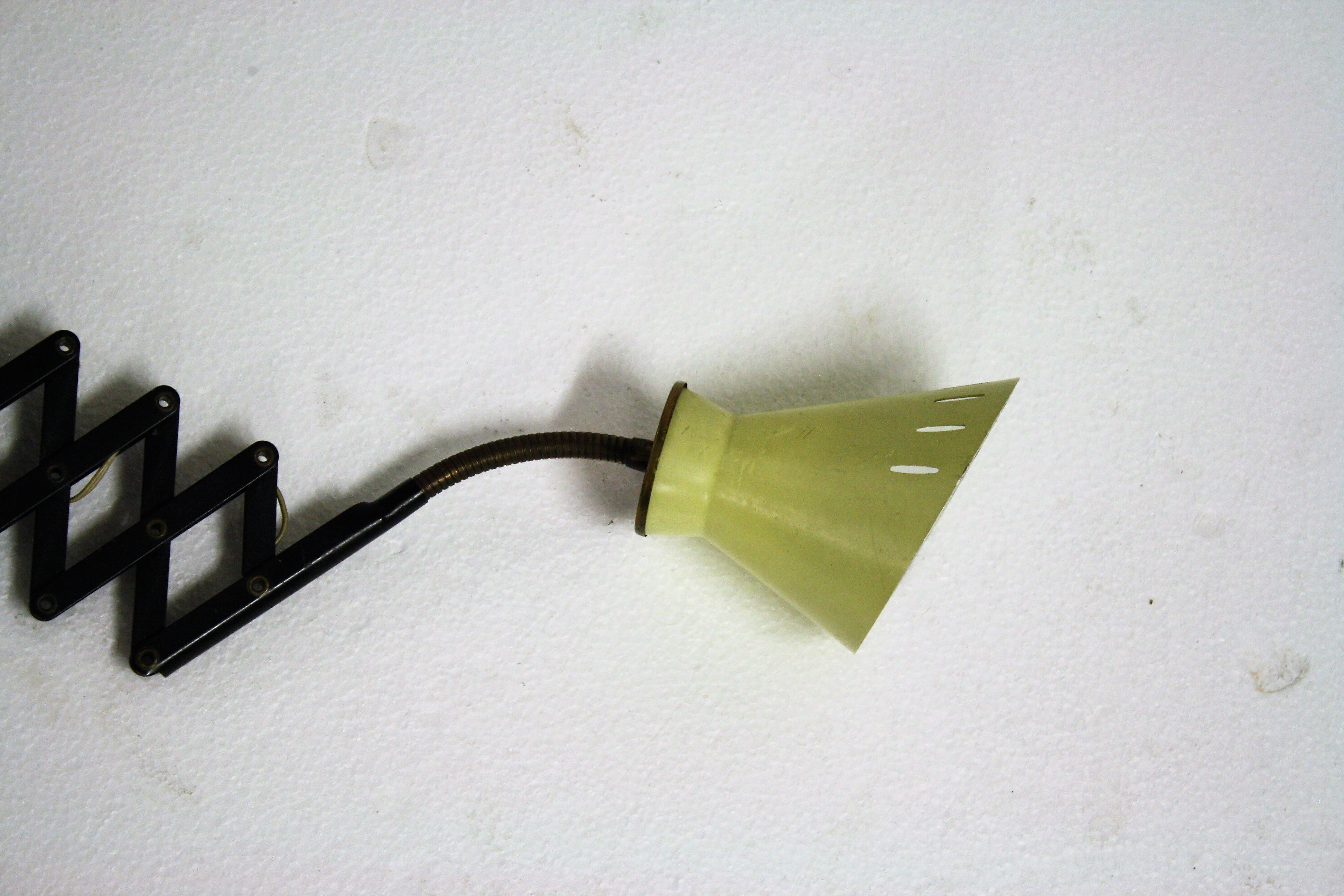 Vintage dutch scissor lamp, 1950s